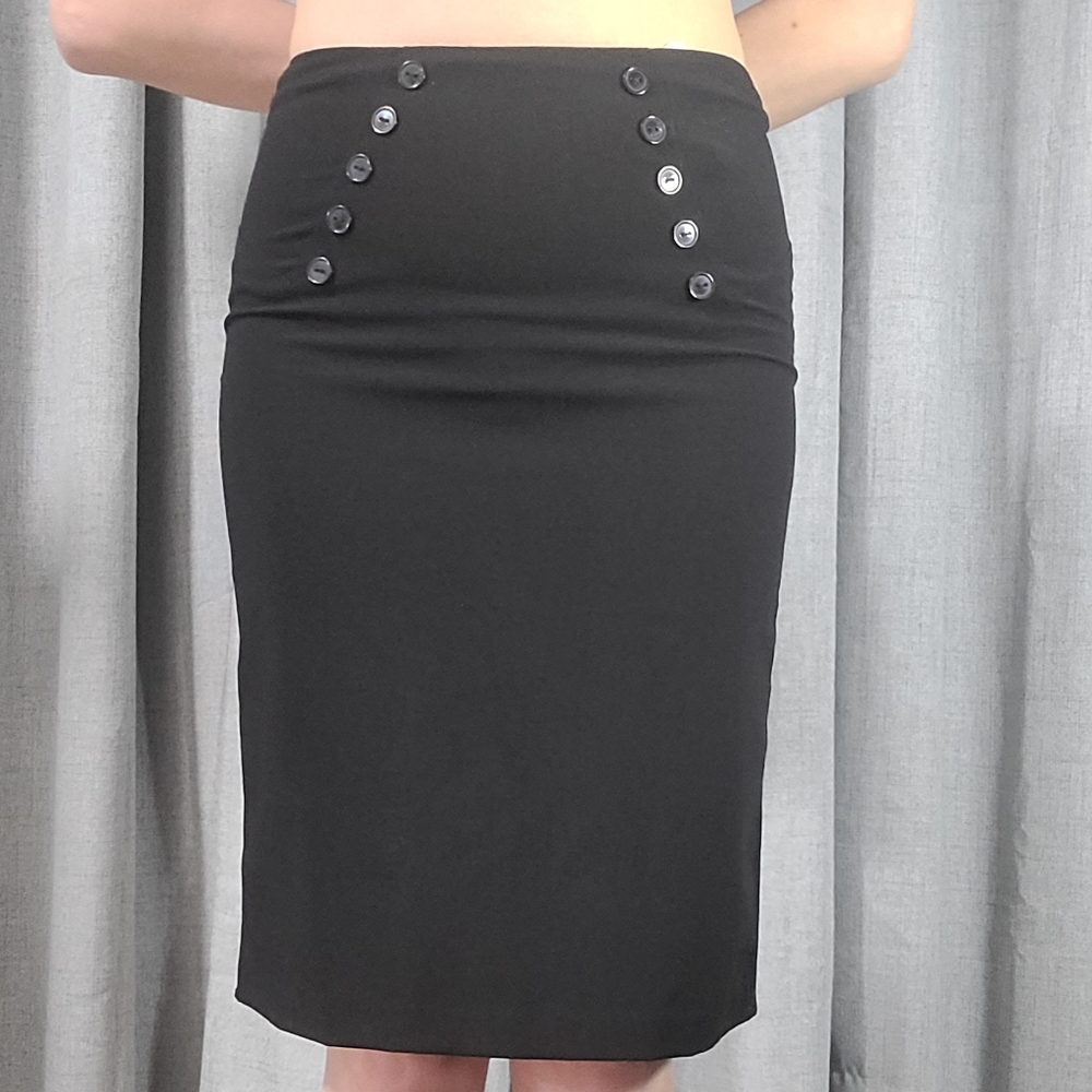 Black pencil skirt